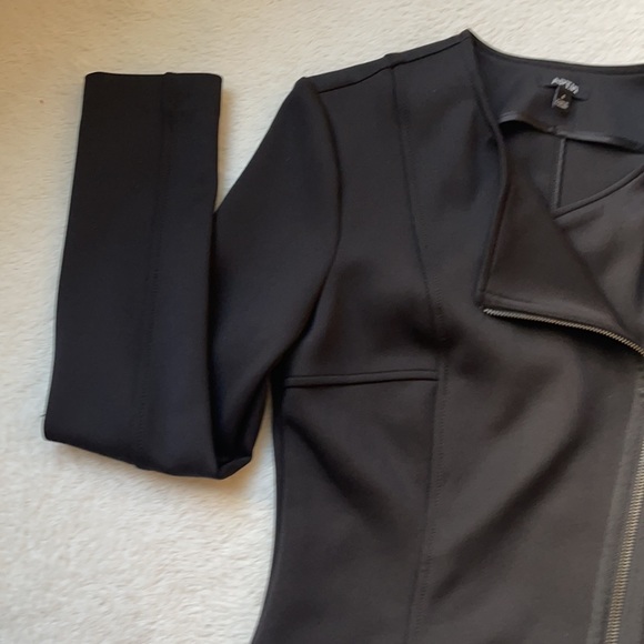 Black jacket , black zipper jacket - Picture 3 of 5